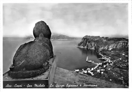 BF34116 la sfinge eguzuana e panor ana capri san michelle italy front/back scan