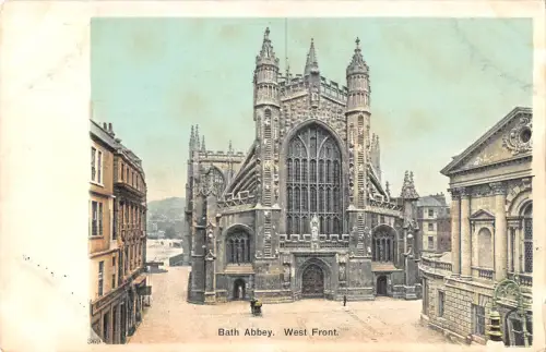 uk26650 west front abbey bath uk