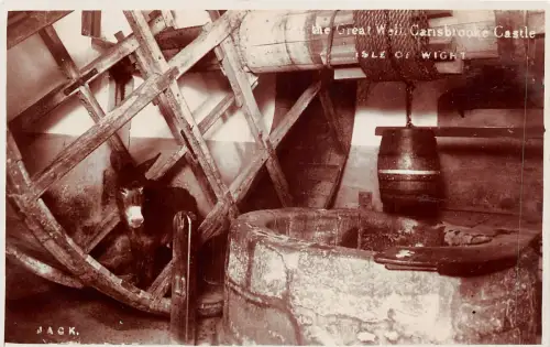 uk40755 great well carisbrooke castle isle of wight real photo uk