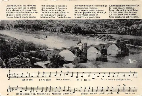 BF3524 pont st benezet et le rhone avignon france
