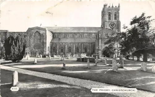uk52660 the priory chrustchurch real photo uk