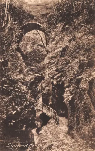 uk23829 lydford gorge real photo uk