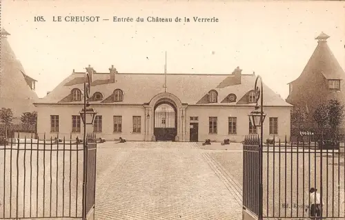 BF8151 le creusot entree du chateau de la verrerie france Frankreich