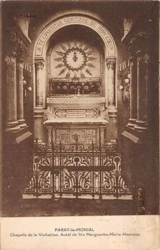 BF4913 chapelle de la visitation autel paray le monial france