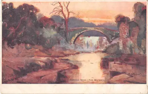 uk25404 jesmond dene the waterfall uk