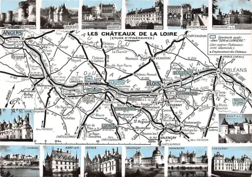 BR42932 les Chateaux de la Loire Karte cartes geographiques