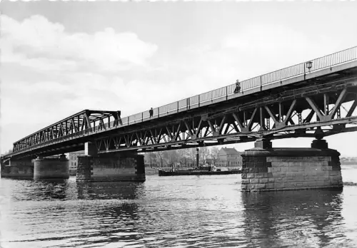 BG22030 schonebeck elbe ernst thalmann brucke germany CPSM 14,5x9cm