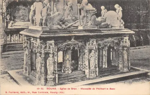 BF2967 bourg eglise de brou mausoles de philibert le beau france