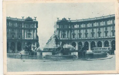 BF32157 roma piazza esedra italy front/back image
