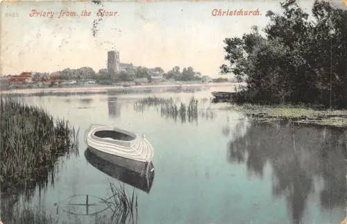 uk48564 priory from the stour christchurch uk