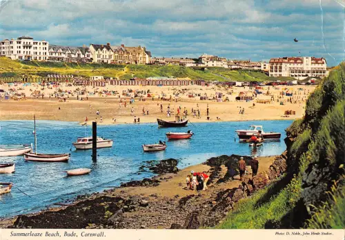 uk1733 summerleaze beach bude cornwall ship real photo uk