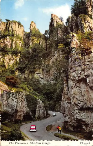 uk2056 the pinnacles cheddar gorge somerset real photo uk