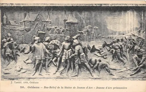 BR72626 orleans bas relief de la statue de jeanne d arc france