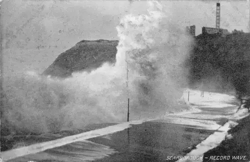 uk2537 record wave scarbourough real photo uk