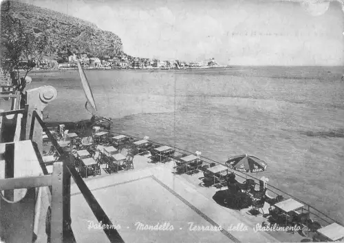 B97753 palermo mondello terrazzo della stabilimento italy