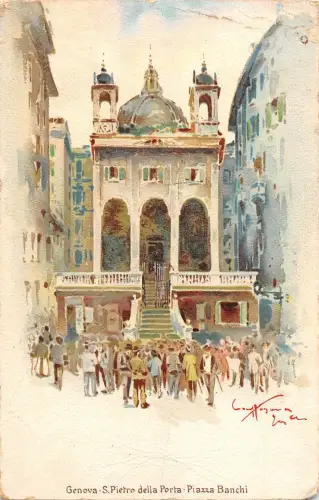 BF5665 genova s pietro della porta piazza banchi italy Italy