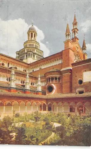 BR36909 Certosa di pavia angelo della chiesa veduta dal chiostro picco Italien