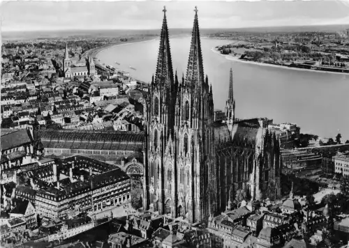 BG6950 koln der kolner dom flugbild von sw germany CPSM 15x10,5cm