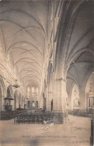 BF7633 blois interieur de l eglise saint louis france Frankreich
