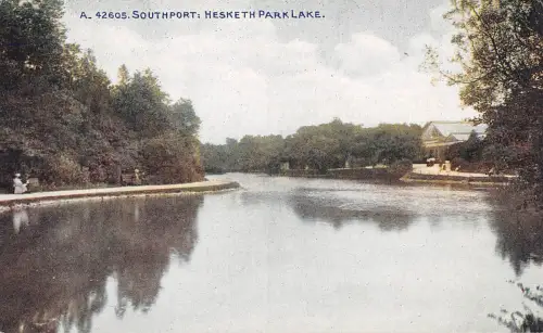 uk25856 hesketh park lake southport uk