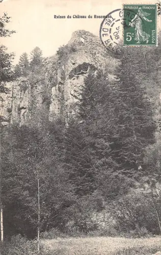 BR72887 ruines du chateau de rosemont france