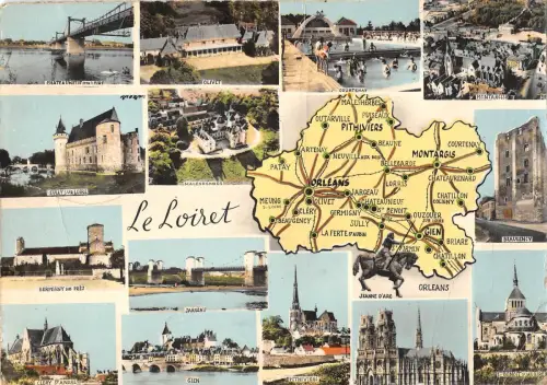 BR49692 Loiret Karte cartes geographiques Frankreich