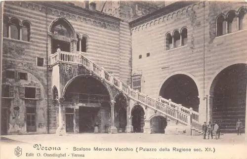 B4299 Italien Verona Scalone Mercato Vecchio Front/Back Scan