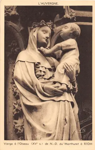 BF40621 auvergne riom n d marthuret skulptur france vierges jungfrau stechpalme dame
