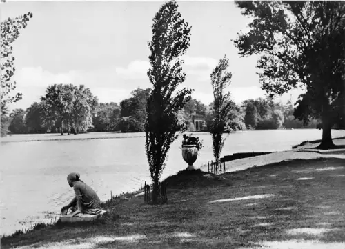 BG978 worlitzer park bei dessau muschenymphe mit blick auf CPSM 14x9,5cm germany