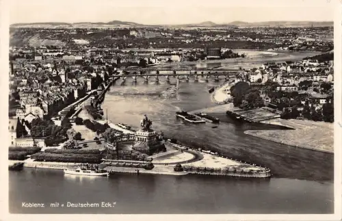BG34284 koblenz mit deutschem eck Echtfoto Deutschland
