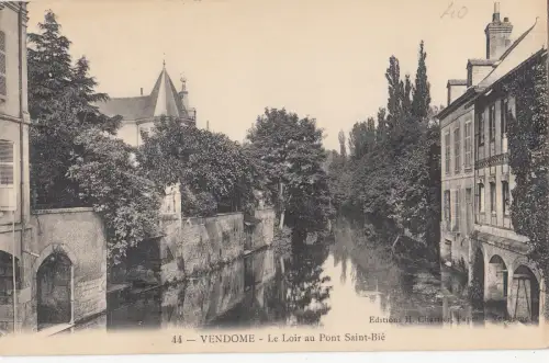 BF12354 le loir au pont saint bie vendome france front/back image