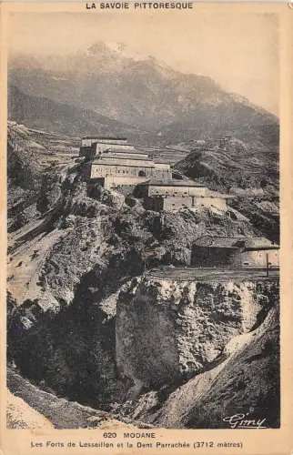 B37328 Modane les forts de Lesseillon et Dent Parrachee france