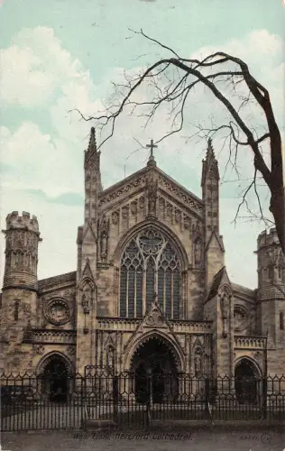 uk31859 west front hereford cathedral uk