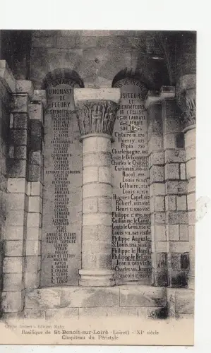BF11503 chapiteau du periastyle saint benoit sur loire france front/back image