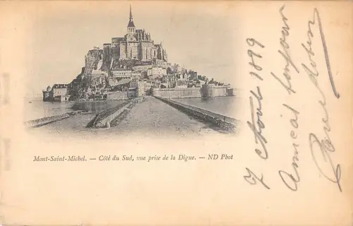 B105322 Frankreich Mont Saint Michel, Cote du Sud Prise de la Digue