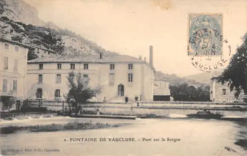 B104775 Frankreich Fontaine de Vaucluse Pont sur la Sorgue