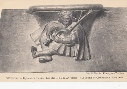 BF16257 vendome eglise de la trinite les stalles france front/back image