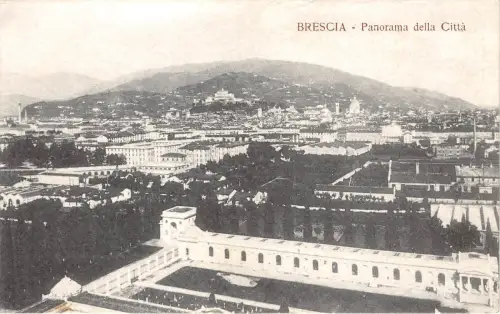 BF34209 Brescia Panorama Della Citta Italien Front/Back Scan