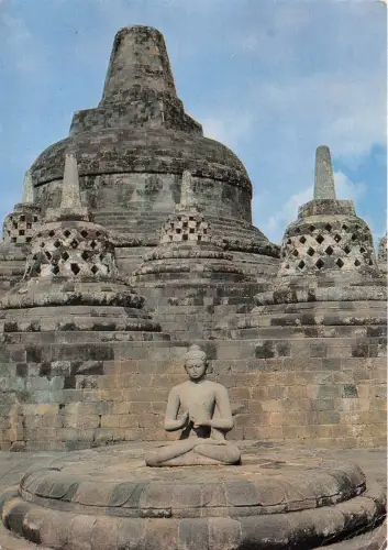 us8313 obere Terrassen von Borobudur Indonesien