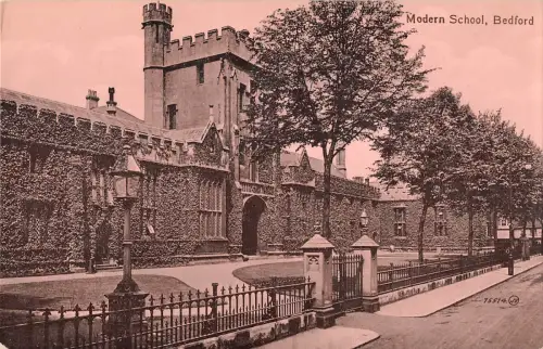 uk20108 modern school bedford real photo uk