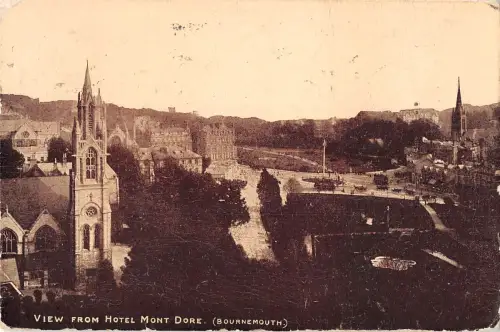 uk20670 view from hotel mont dore bournemouth real photo uk