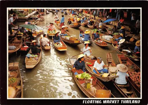 BG21128 Floating Market Thailand Bootstypen Folklore