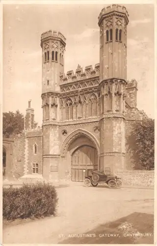 uk20827 st augustines gateway canterbury real photo uk