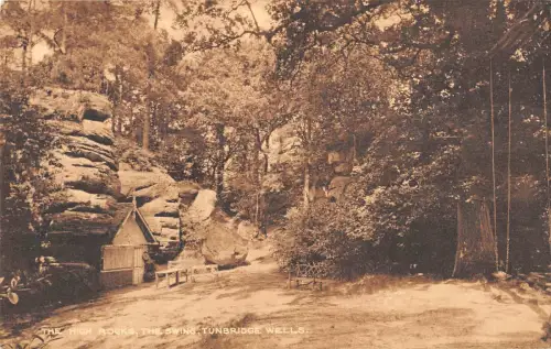 uk23171 the swing high rocks tunbridge wells real photo uk