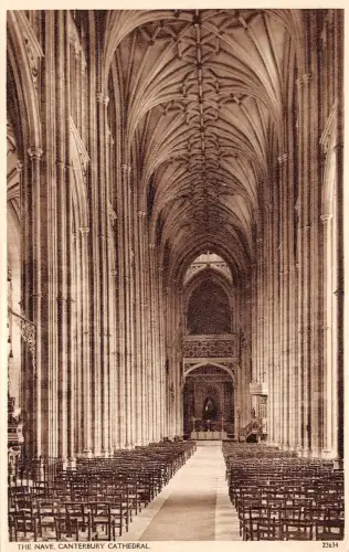 BR65379 the nave cathedral canterbury uk