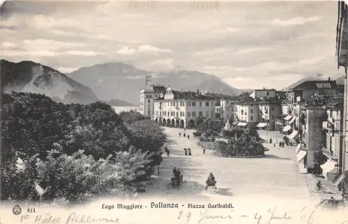 B6118 Italien Pallanza Lago Maggiore Piazza Garibaldi