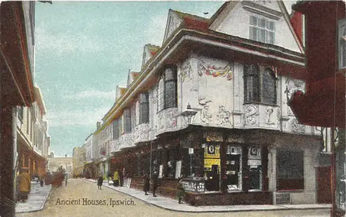 uk48562 alte Häuser Ipswich Echtfoto UK
