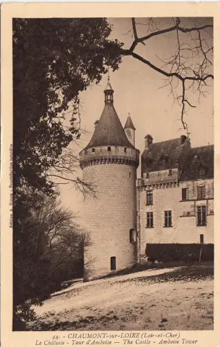 BF16847 chaumont sur loire l et c le chateau tour d ambo france front/back image