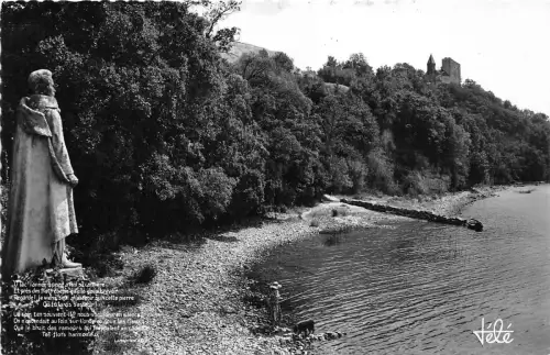 BR20664 Lac du Bourget Statue de Lamartine Frankreich