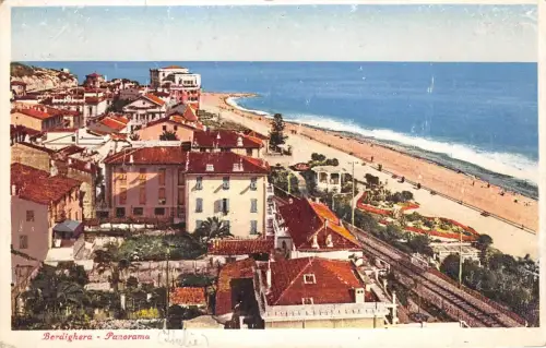 BF34127 berdighera panorama italy front/back scan